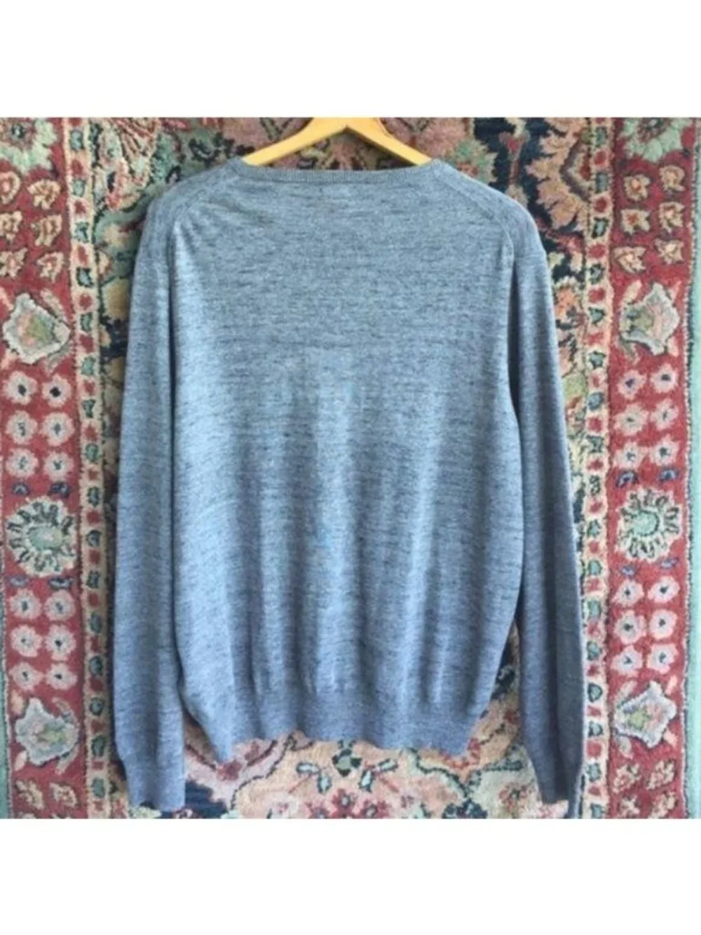 J Crew V Neck Marled Pullover Sweater Men's Popove